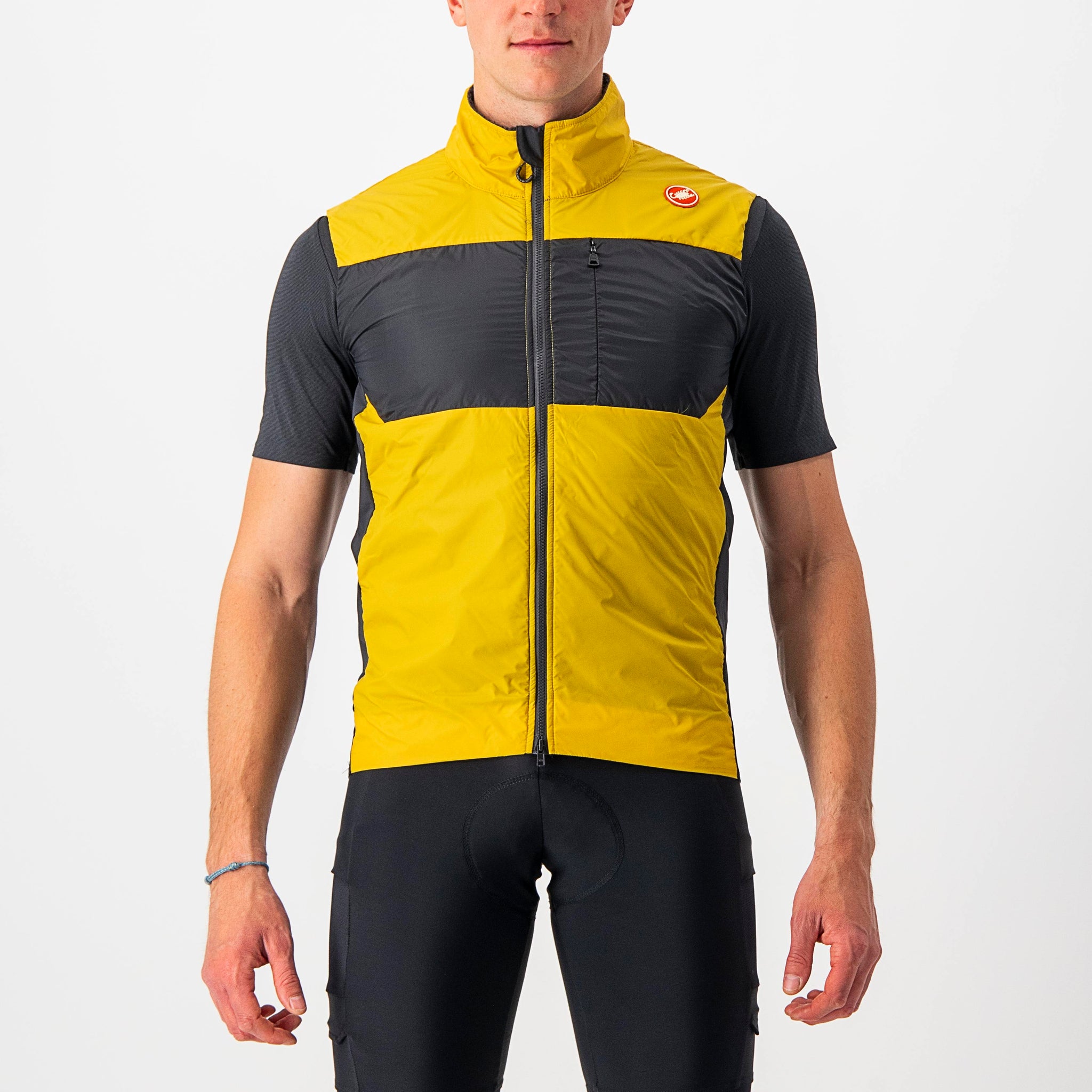 Castelli Unlimited Puffy Vest – goldenrod/dark gray