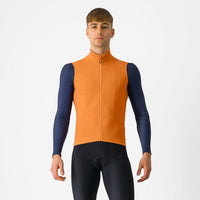 Castelli Espresso Vest – vivid orange/dark gray