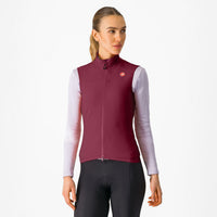 Castelli Espresso W Vest – deep bordeaux