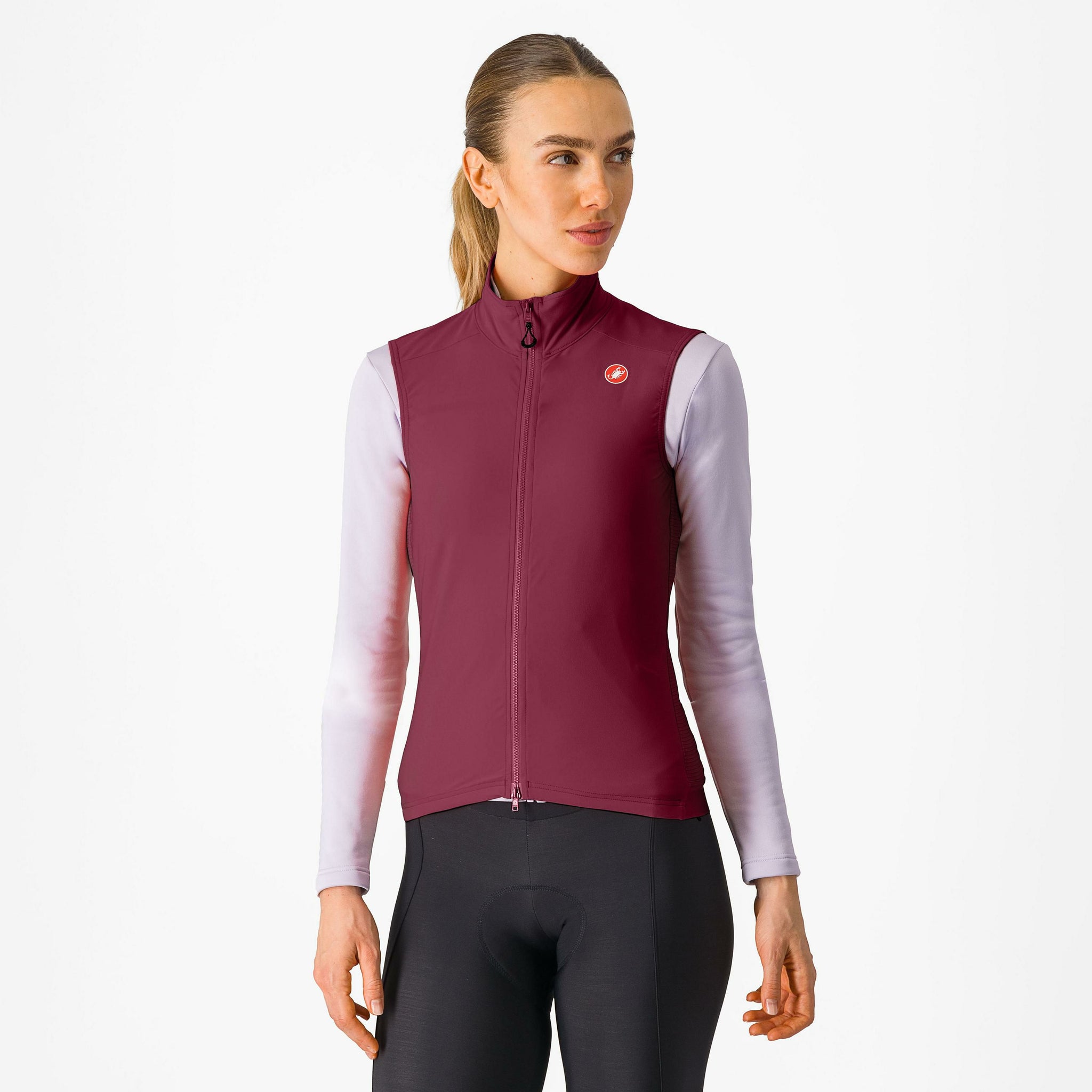 Castelli Espresso W Vest – deep bordeaux
