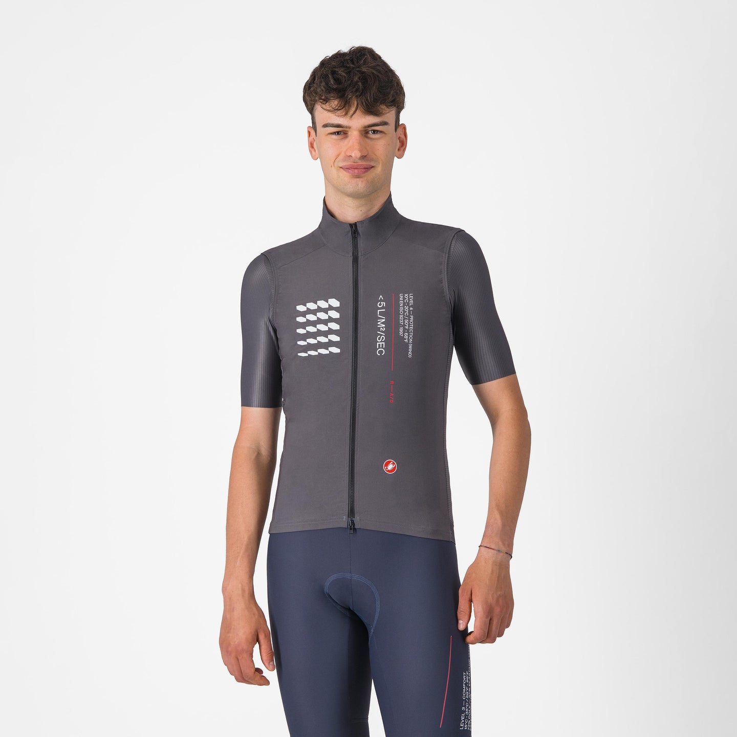 Castelli Espresso R-A/D Vest – smoky gray