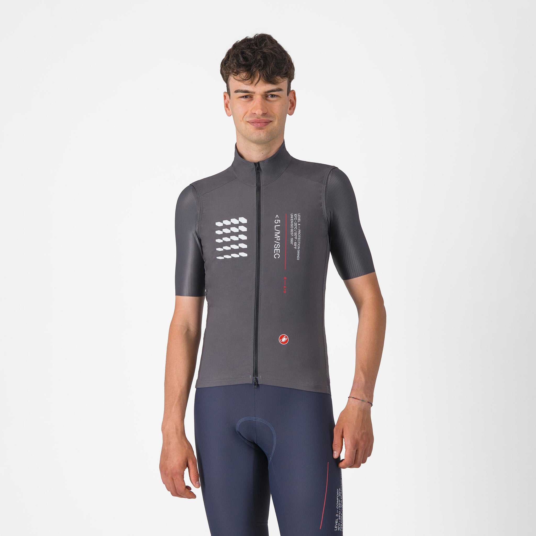 Castelli Espresso R-A/D Vest – smoky gray