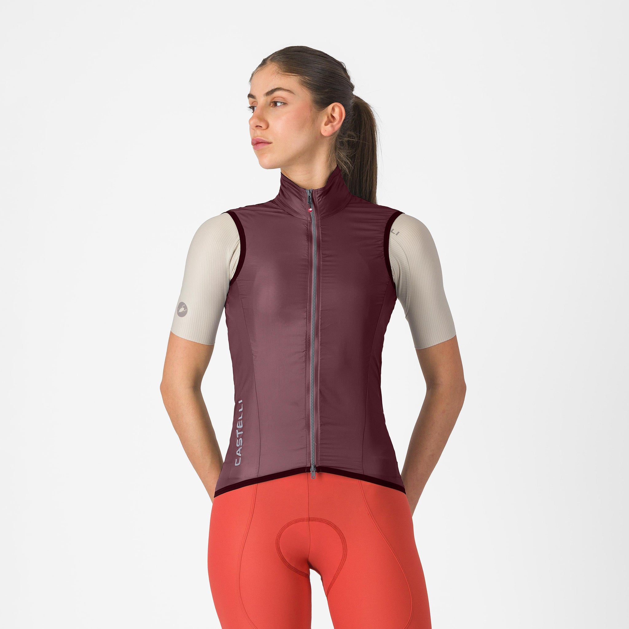 Castelli Aria 2 W Vest – deep bordeaux