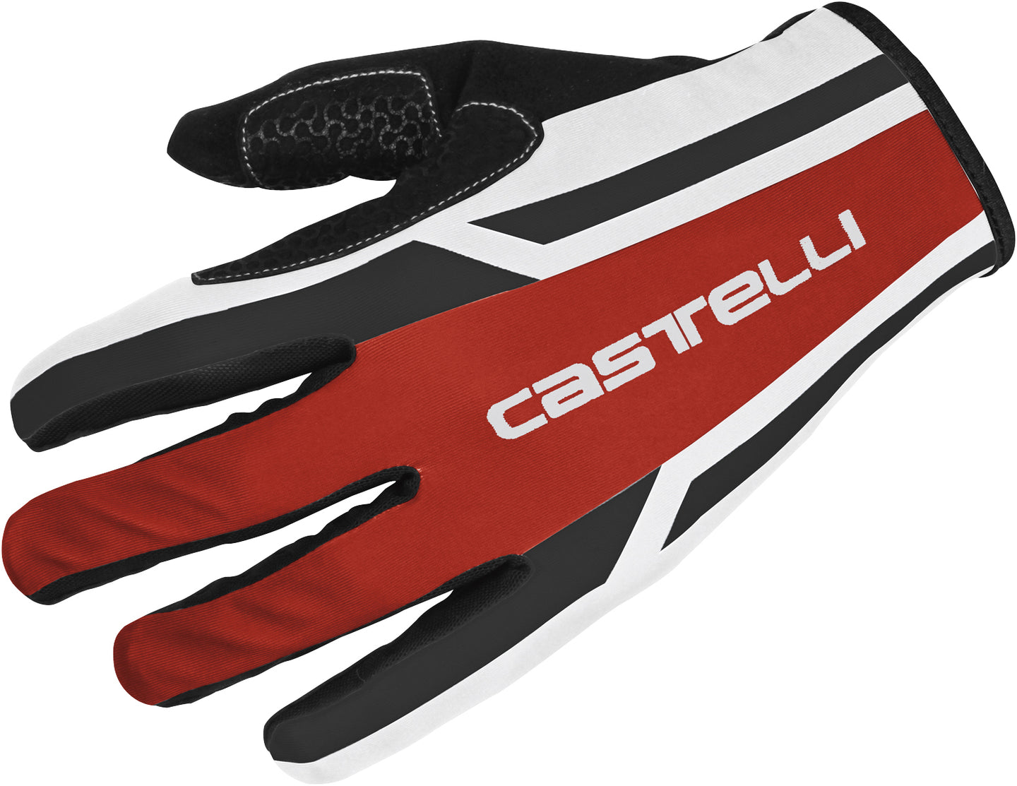 Castelli Lunga Glove – Red/White