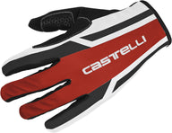 Castelli Lunga Glove – Red/White
