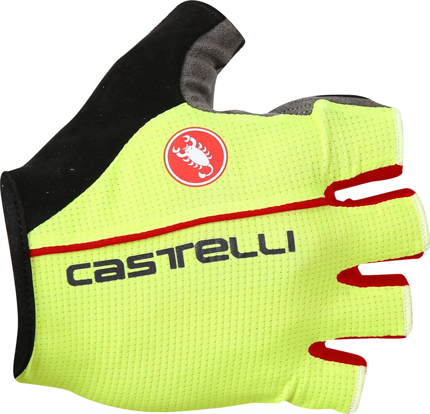 Castelli Circuito Glove – yellow fluo/red