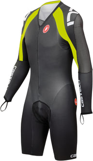 Castelli Body Paint 3.0 Speed Suit LS – Blk/Wht/Ylw Fluo