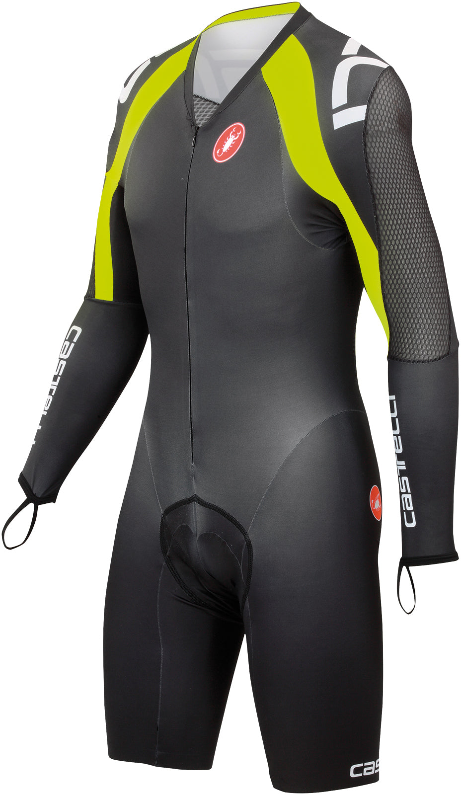 Castelli Body Paint 3.0 Speed Suit LS – Blk/Wht/Ylw Fluo