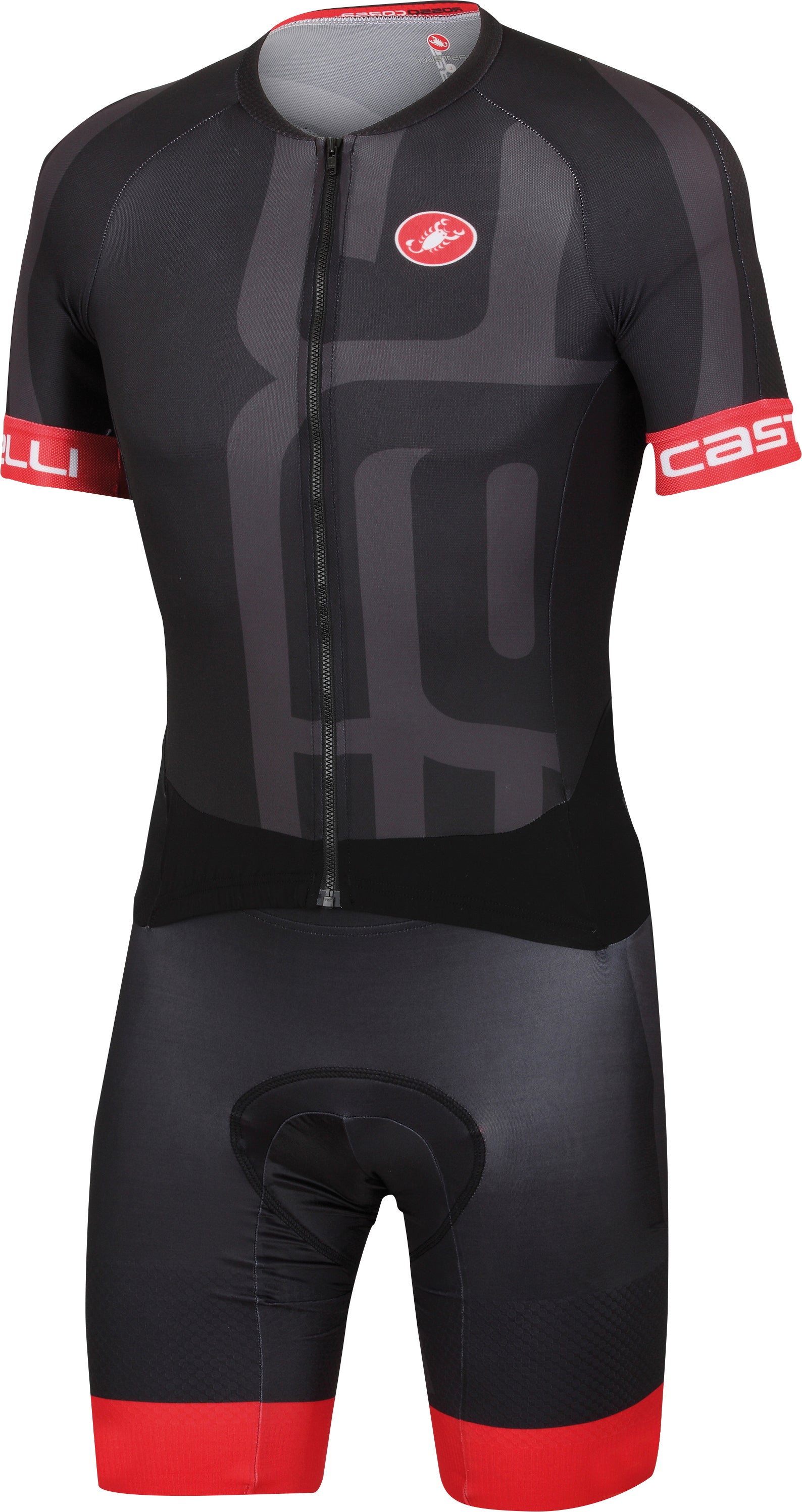 Castelli Sanremo 3.0 Speed Suit - 2015 – Black/Turbulence/Red