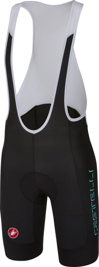 Castelli Evoluzione 2 Bibshort – black (sky blue wordmark)