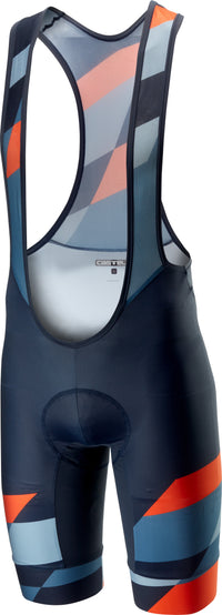 Castelli Tabula Rasa Bibshort – multicolor blue/orange