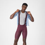 Castelli Premio Evo Bibshort – deep bordeaux/winter sky