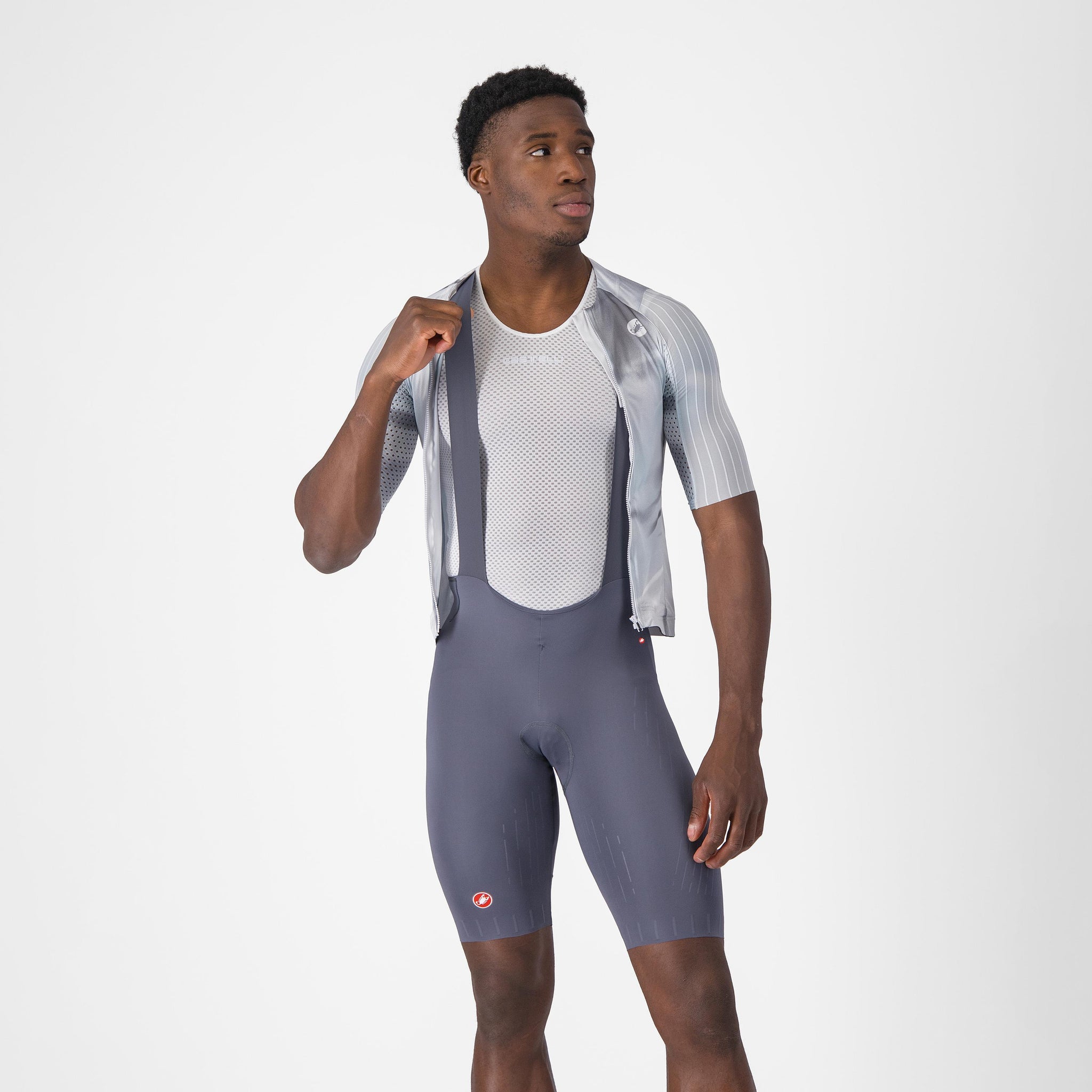 Castelli Free Aero Race S Bibshort – smoky gray