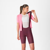 Castelli Premio Evo W DT Bibshort – deep bordeaux/rosa giro