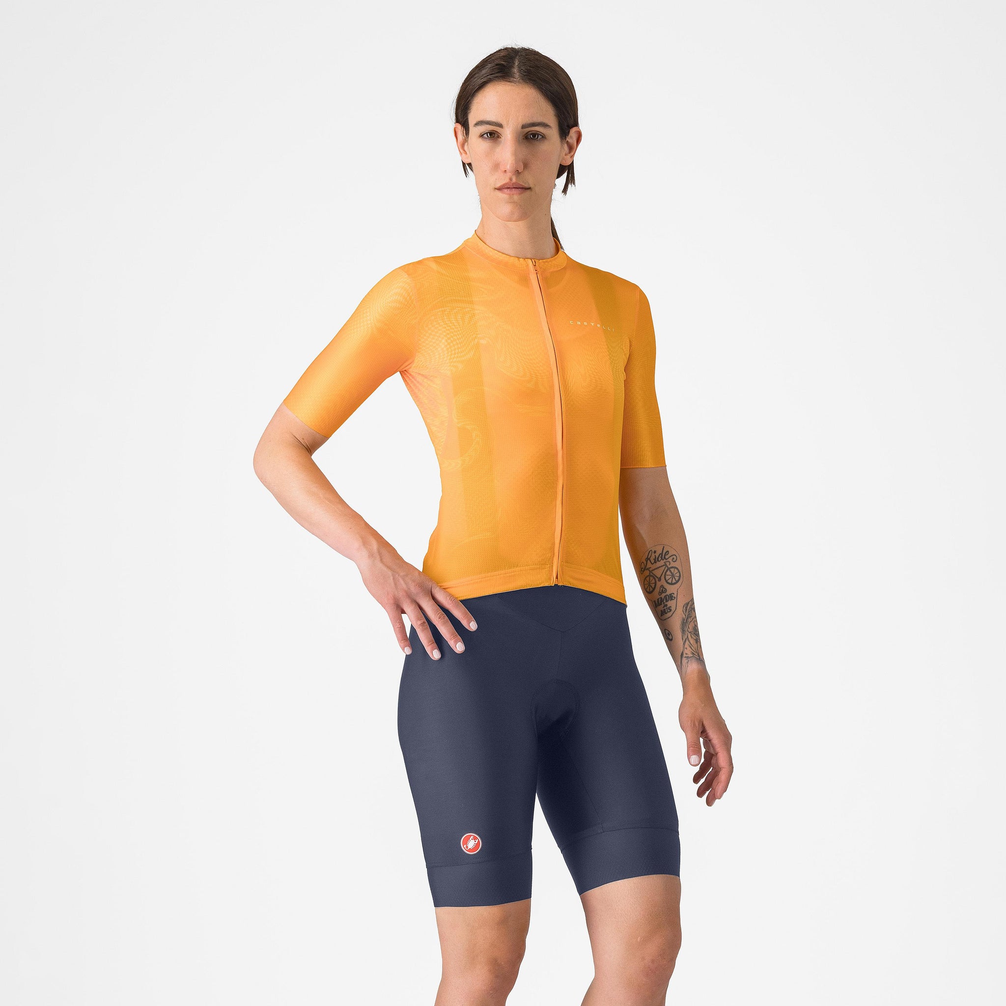 Castelli Prima 2 DT Bibshort – twilight blue/hibiscus