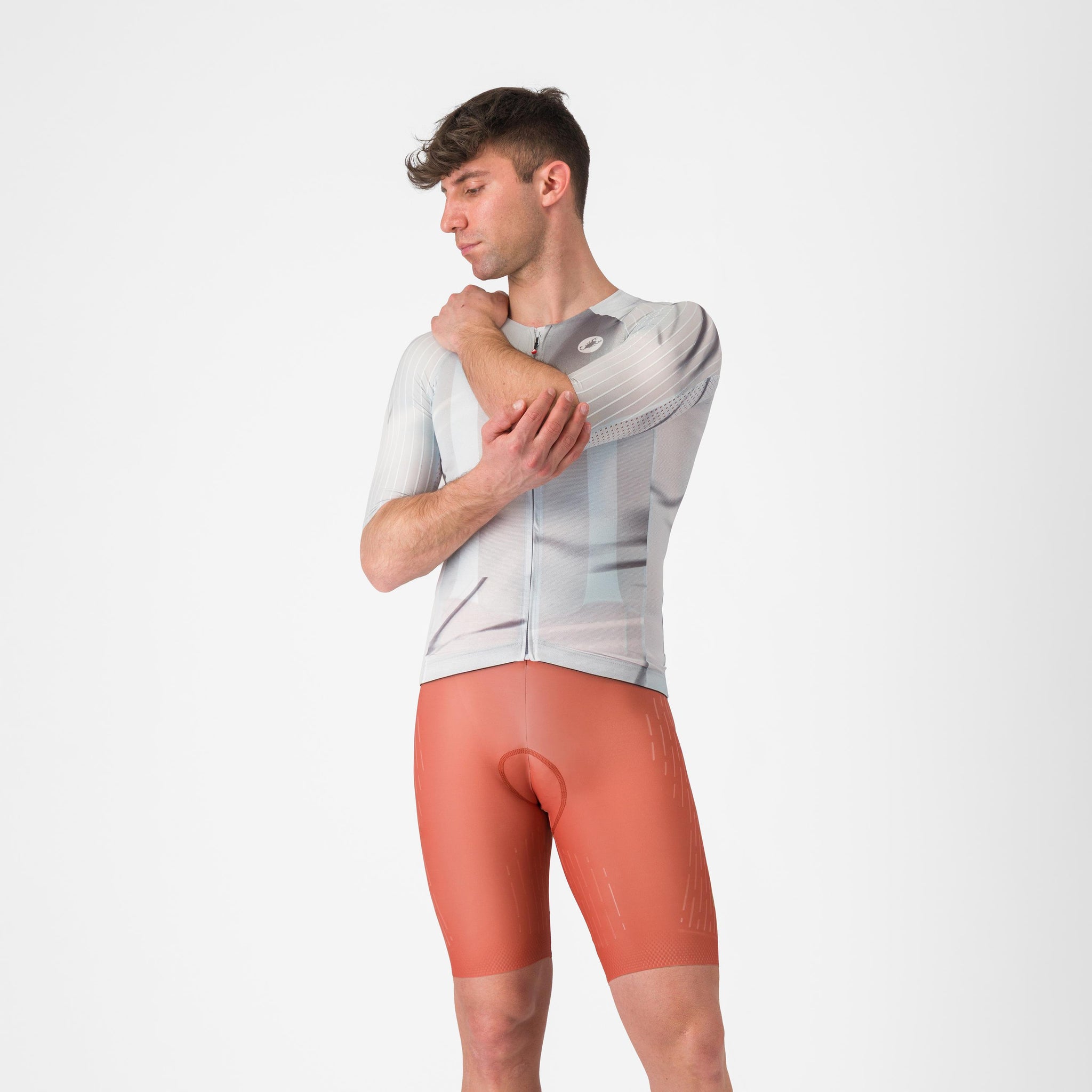 Castelli Free Aero Race S Kit Bibshort – paprika/elmwood