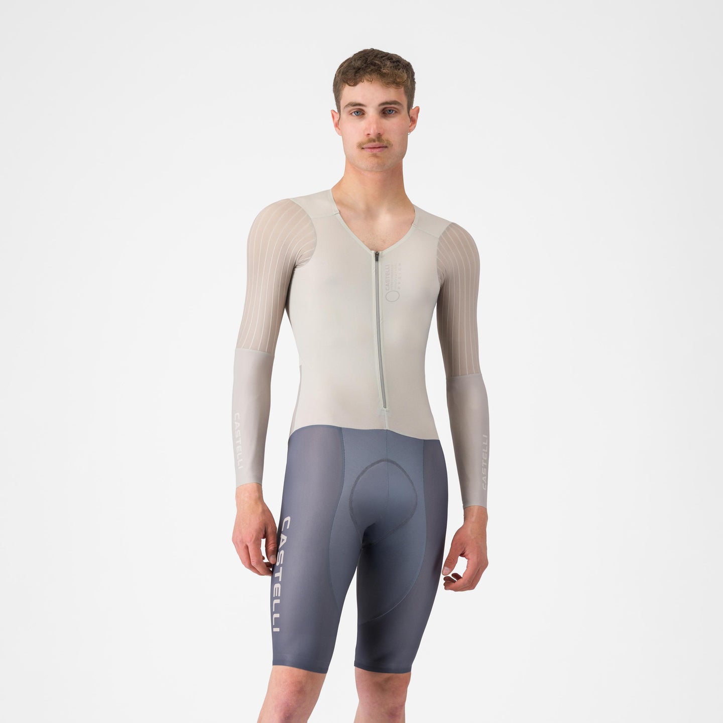 Castelli Body Paint V TT Speedsuit – silver moon/clay/smoky gray