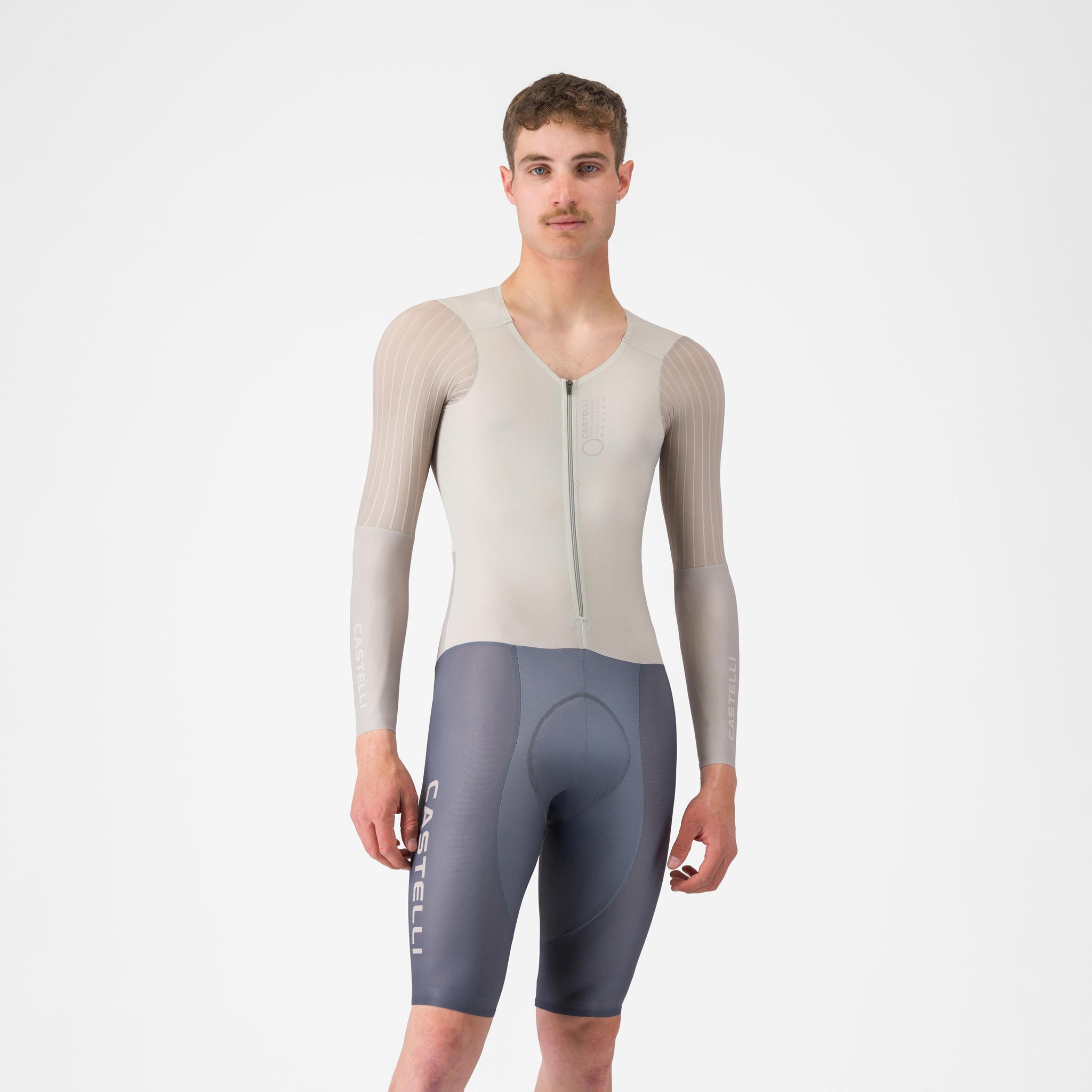 Castelli Body Paint V TT Speedsuit – silver moon/clay/smoky gray