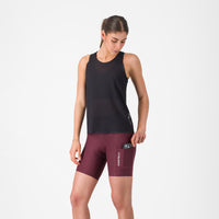 Castelli Comfort Travel Short – deep bordeaux