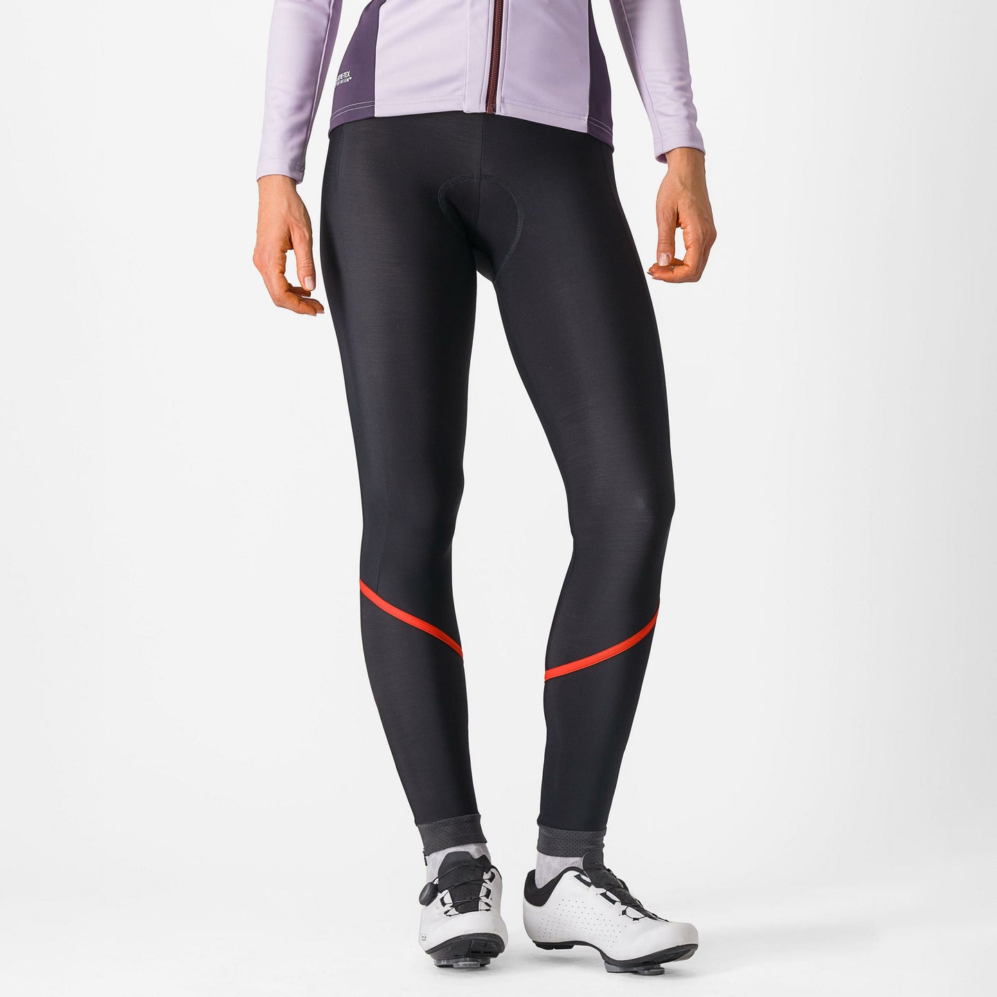 Castelli Velocissima Dt Bibtight – black/hibiscus