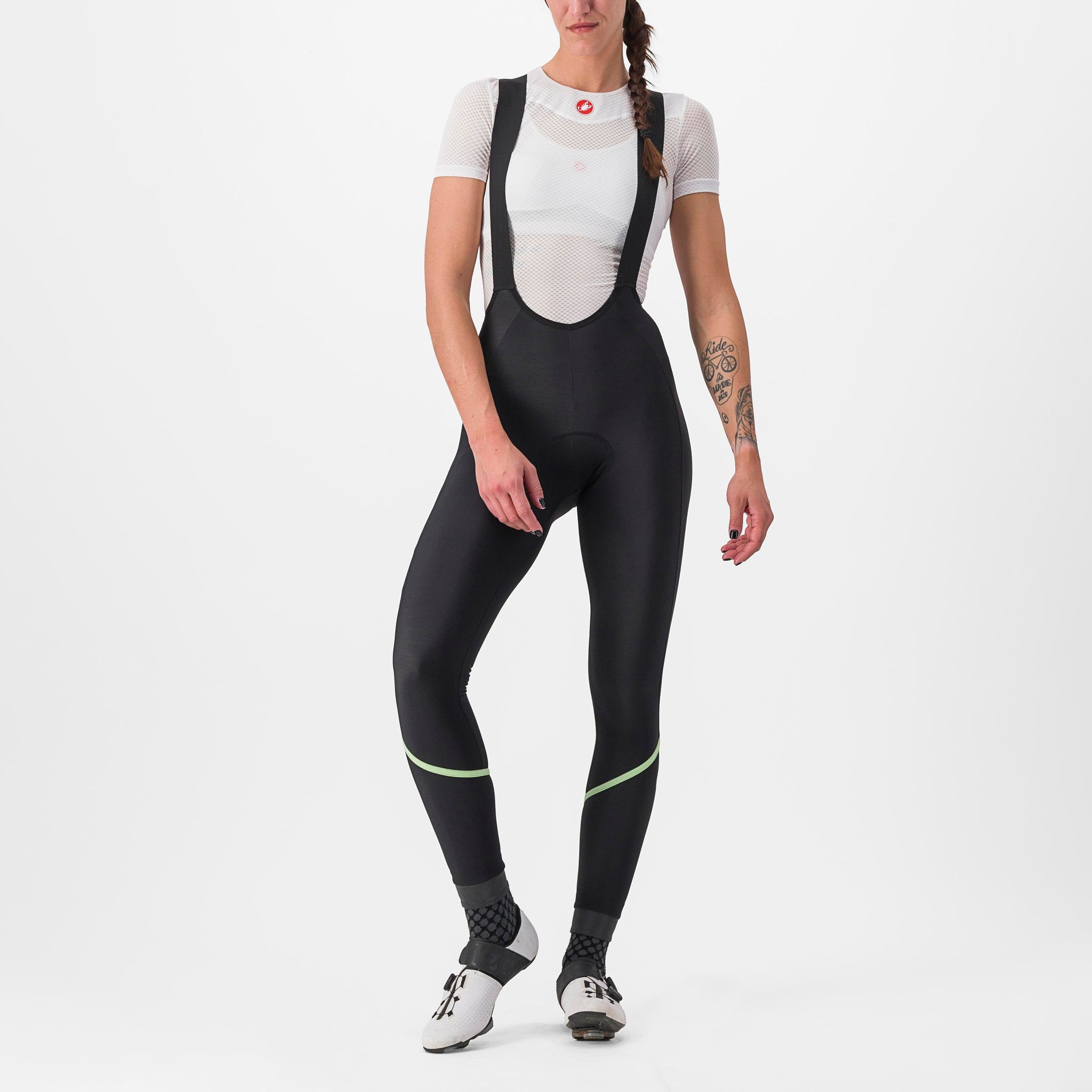 Castelli Velocissima Dt Bibtight – Black/Paradise mint-black reflex