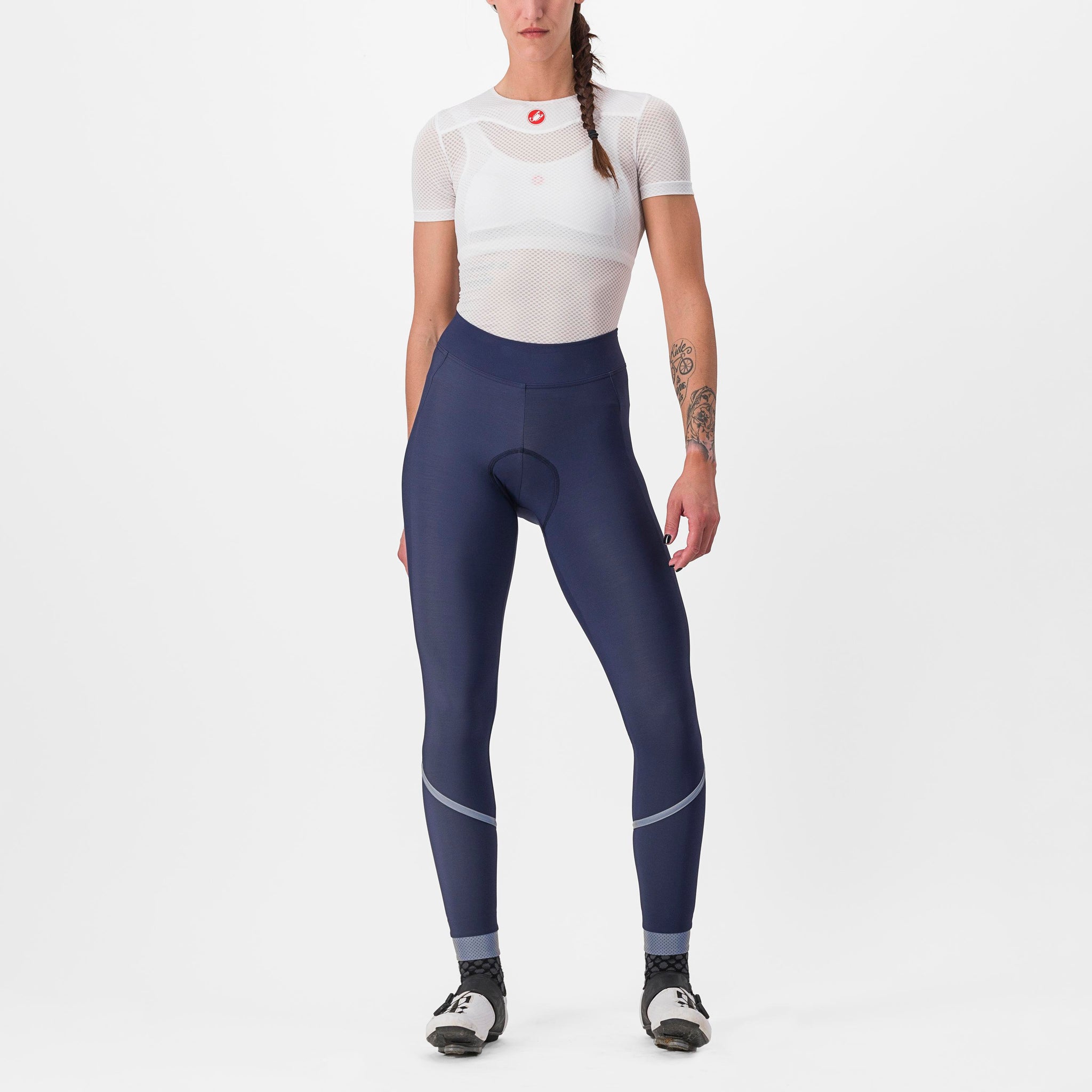 Castelli Velocissima Th Tight – Belgian blue/Silver reflex