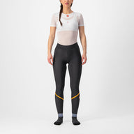 Castelli Velocissima Th Tight – black/melon -silver reflex