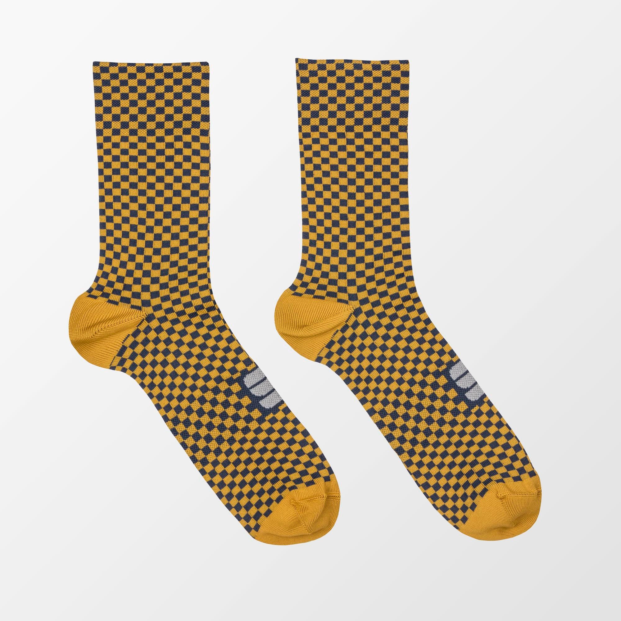 Sportful Checkmate Socks – liquorice blue sea