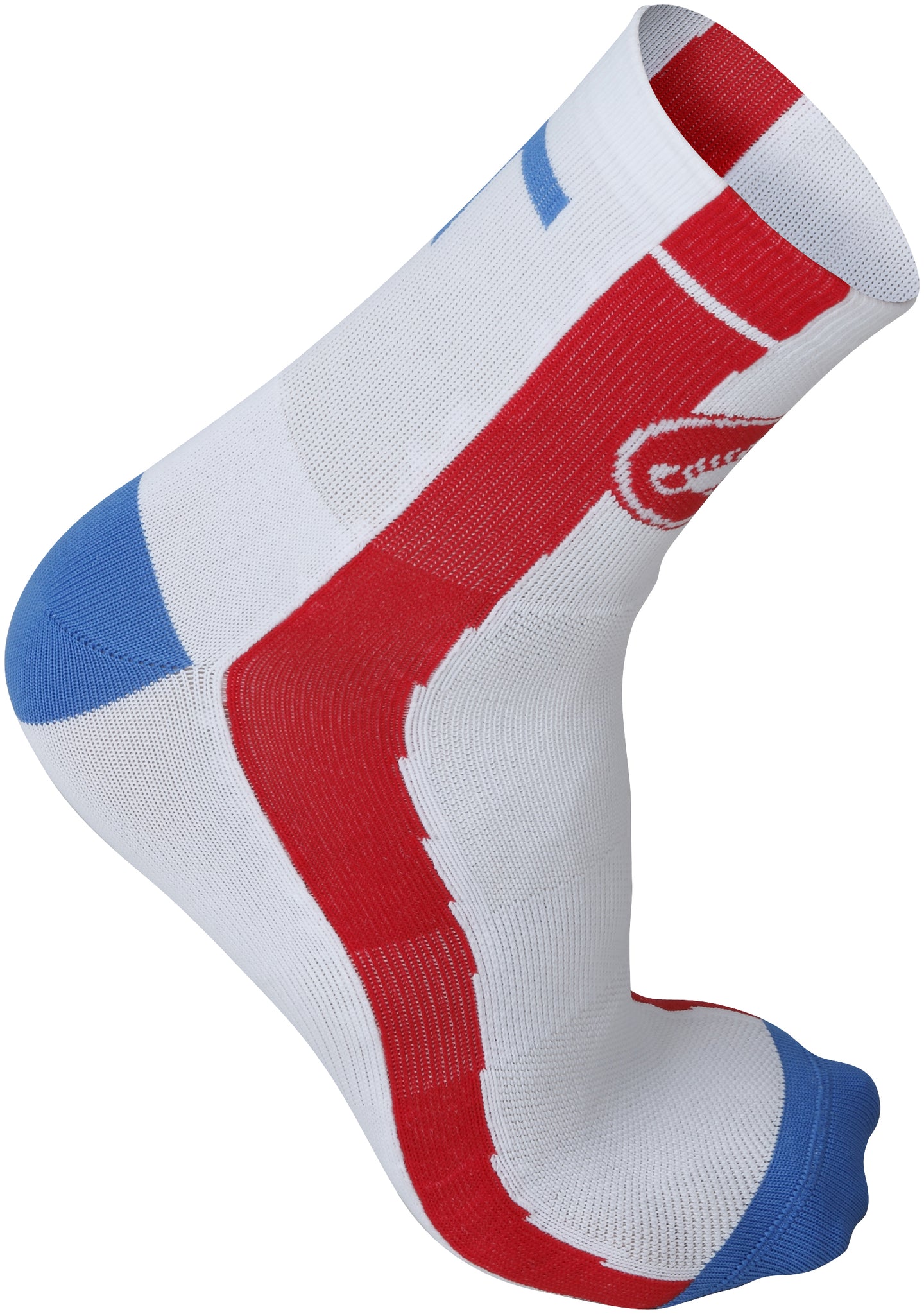 Castelli Free 9 Sock 2012 – White/Red/Black