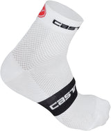 Castelli Free 6 cm Sock – Wht/Blk/Red
