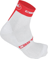 Castelli Free 6 cm Sock – Wht/Red