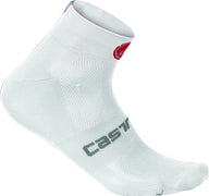 Castelli Quattro 3cm Socks – white
