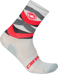 Castelli Fatto 12 Sock – Red/Anthracite