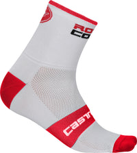 Castelli Rosso Corsa 13 Sock – White/Red