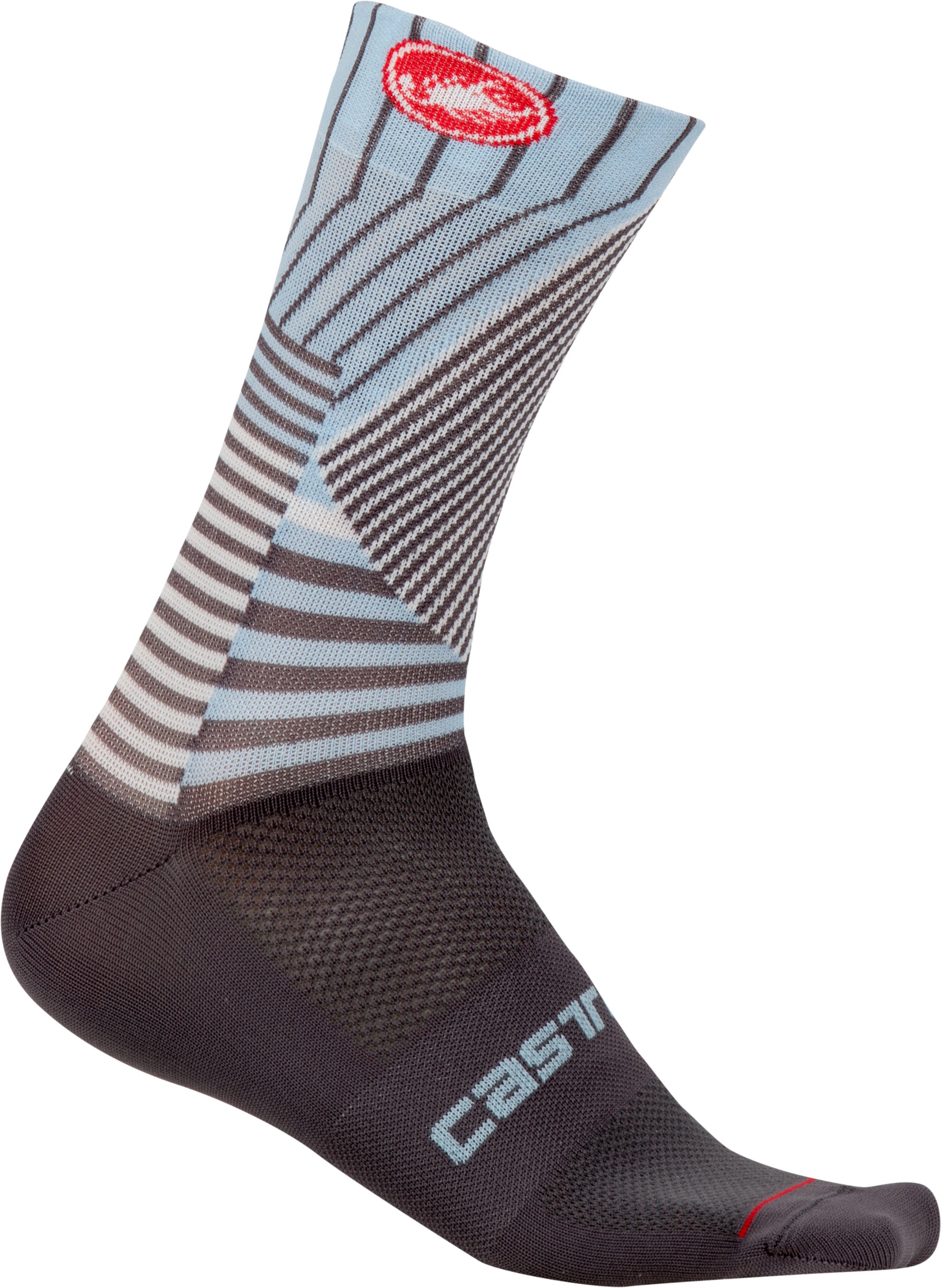 Castelli Pro Mesh 15 Sock – dark gray/dusk blue