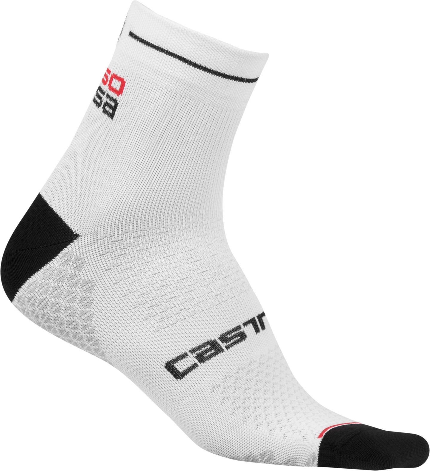 Castelli Rosa Corsa Due Sock – white