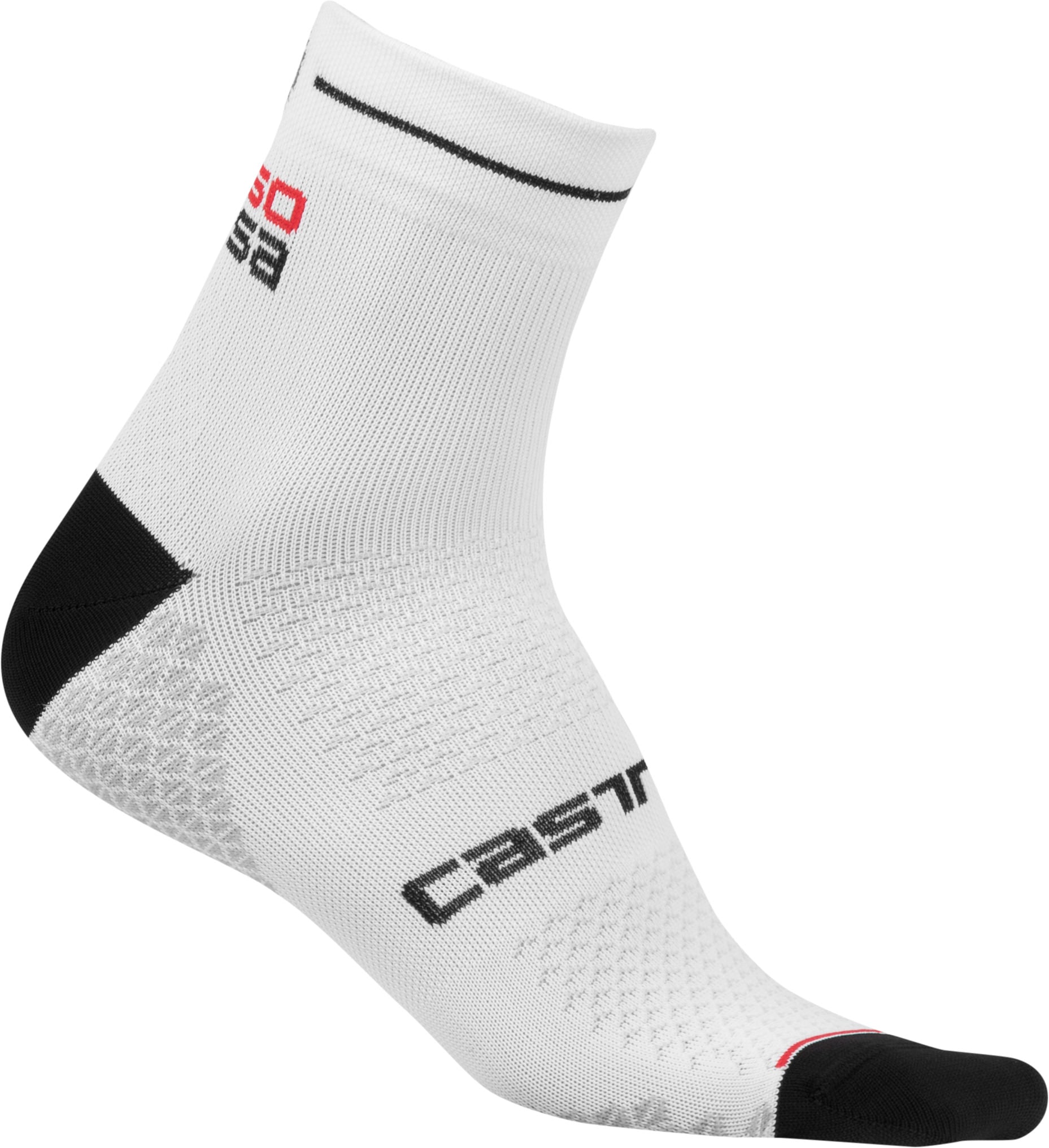 Castelli Rosa Corsa Due Sock – white