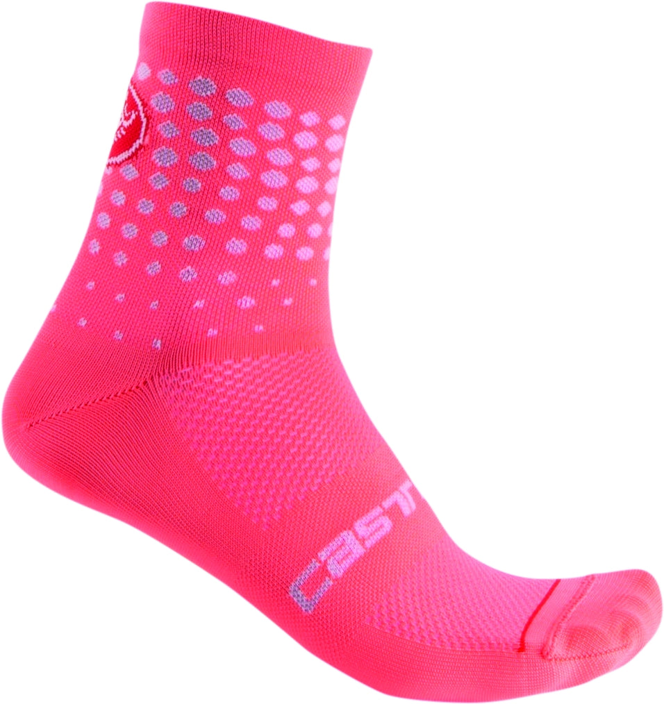 Castelli Puntini Sock – brilliant pink