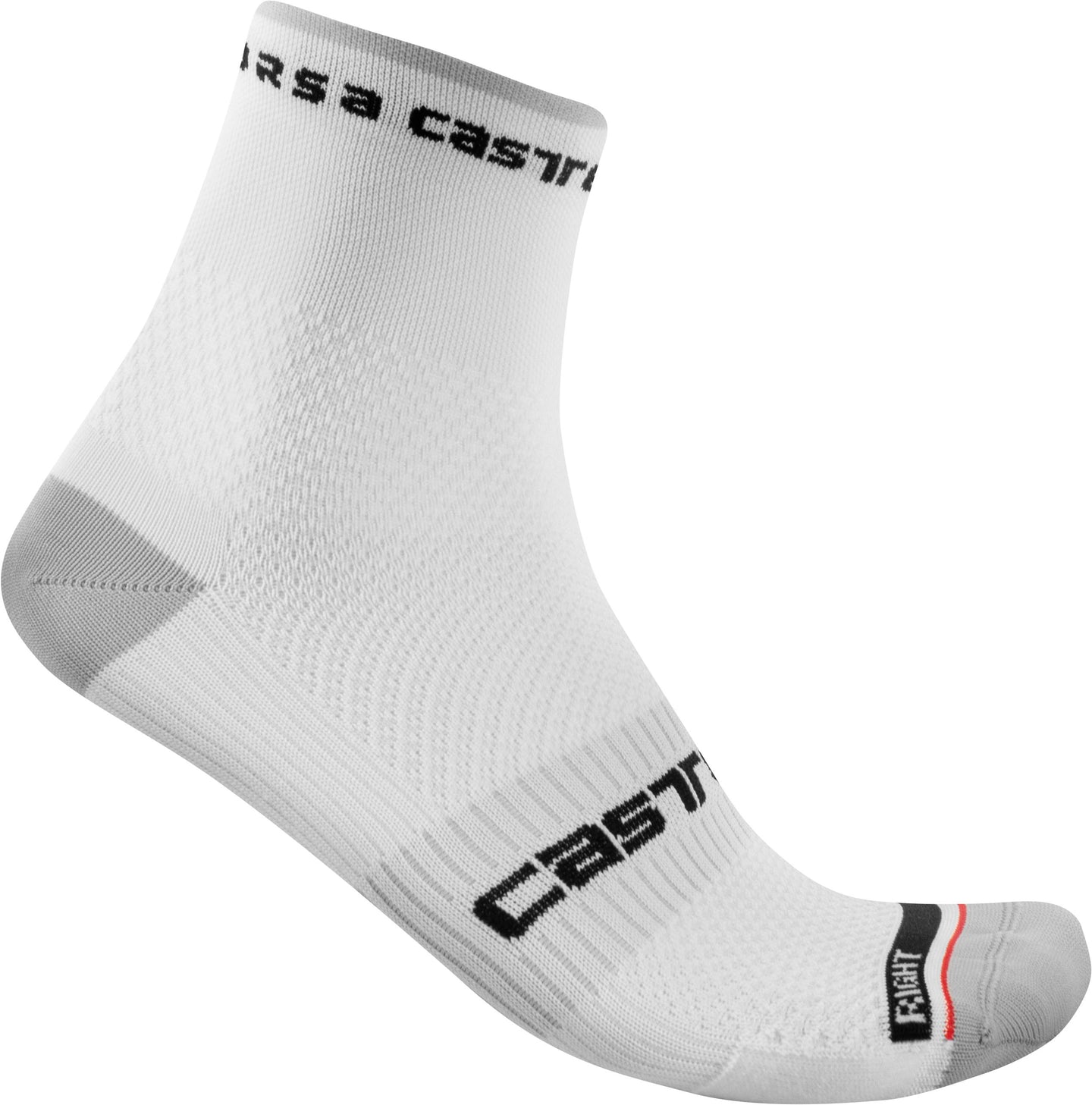 Castelli Rosso Corsa Pro 9 Sock – white
