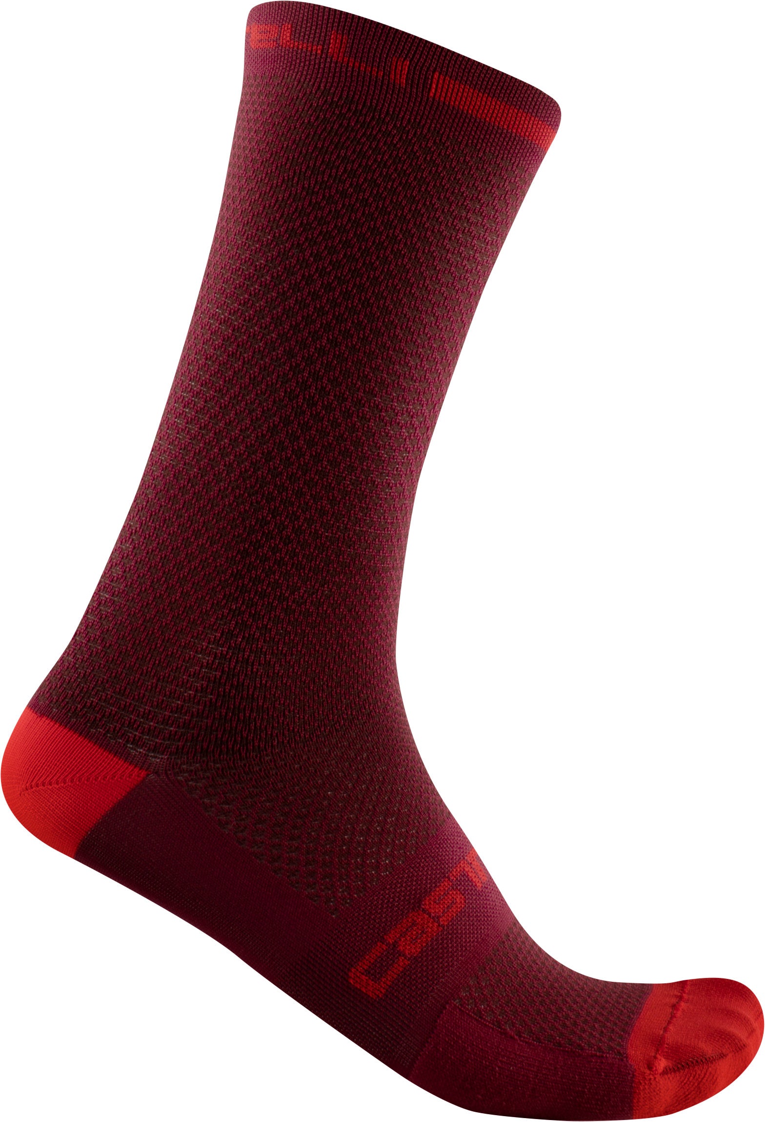 Castelli Superleggera T 18 Sock – Bordeaux