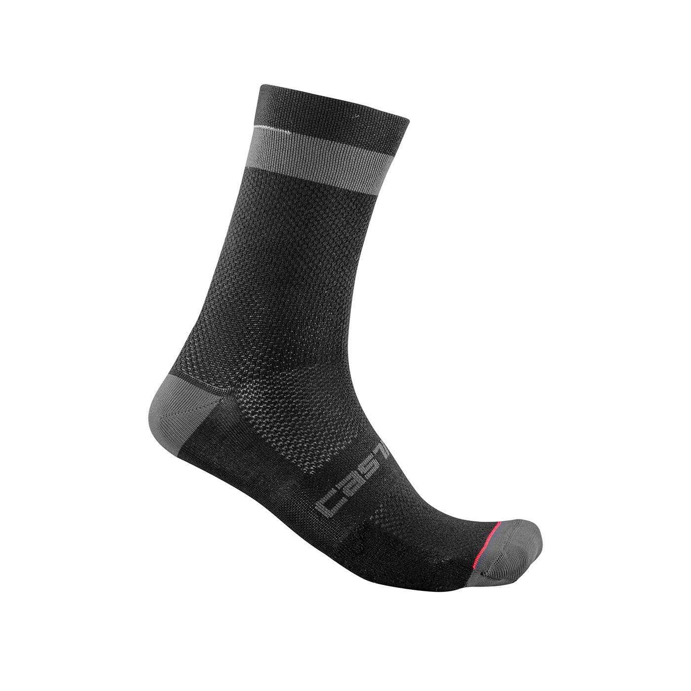 Castelli Alpha 18 Sock – Black/Dark Gray