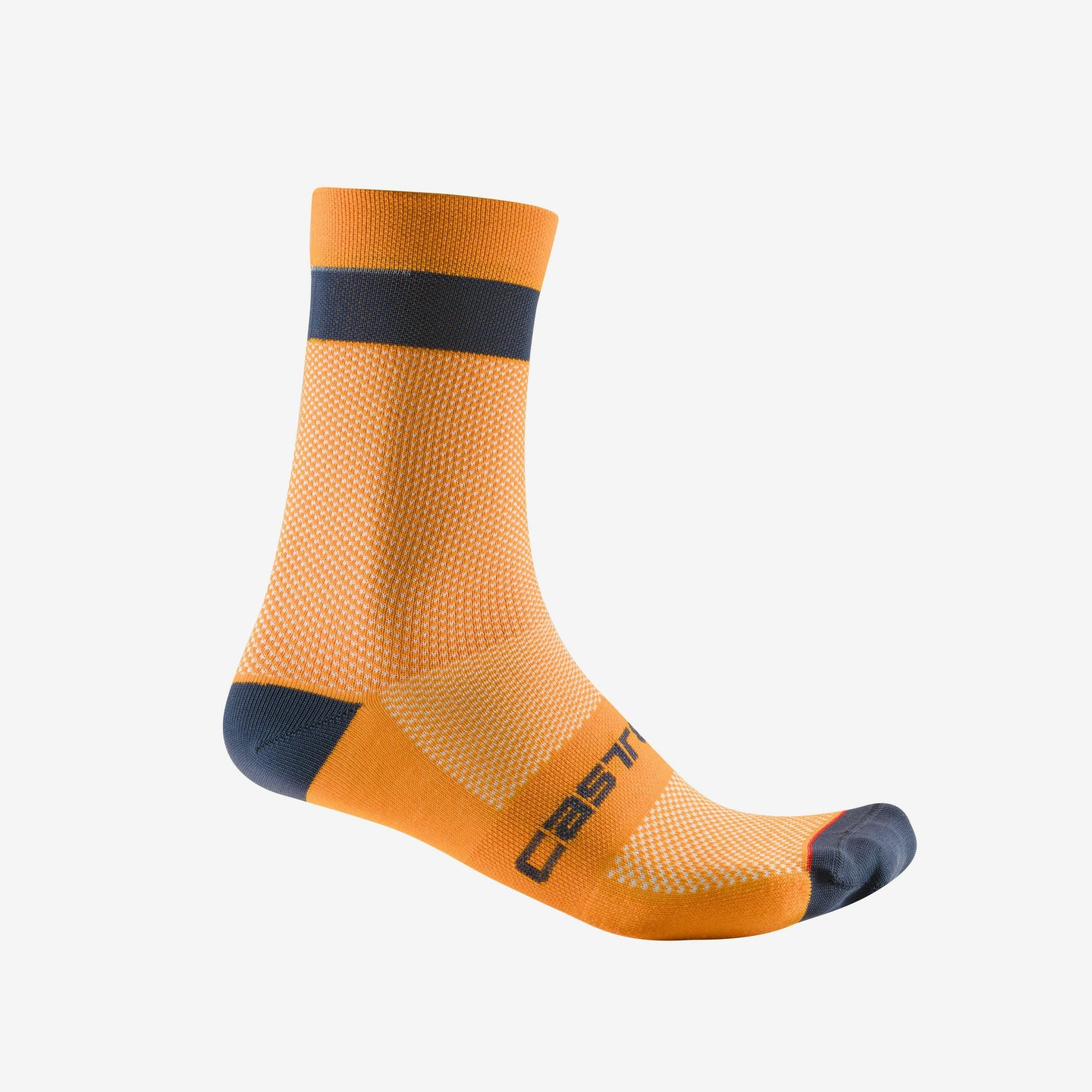 Castelli Alpha 18 Sock – vivid orange/dark gray