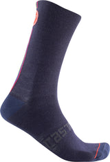 Castelli Racing Stripe 18 Sock – savile blue