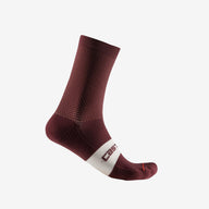 Castelli Espresso 15 Sock – deep bordeaux