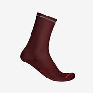 Castelli Premio Evo 18 Sock – deep bordeaux