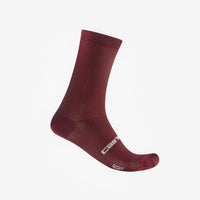 Castelli Espresso 18 Sock – deep bordeaux