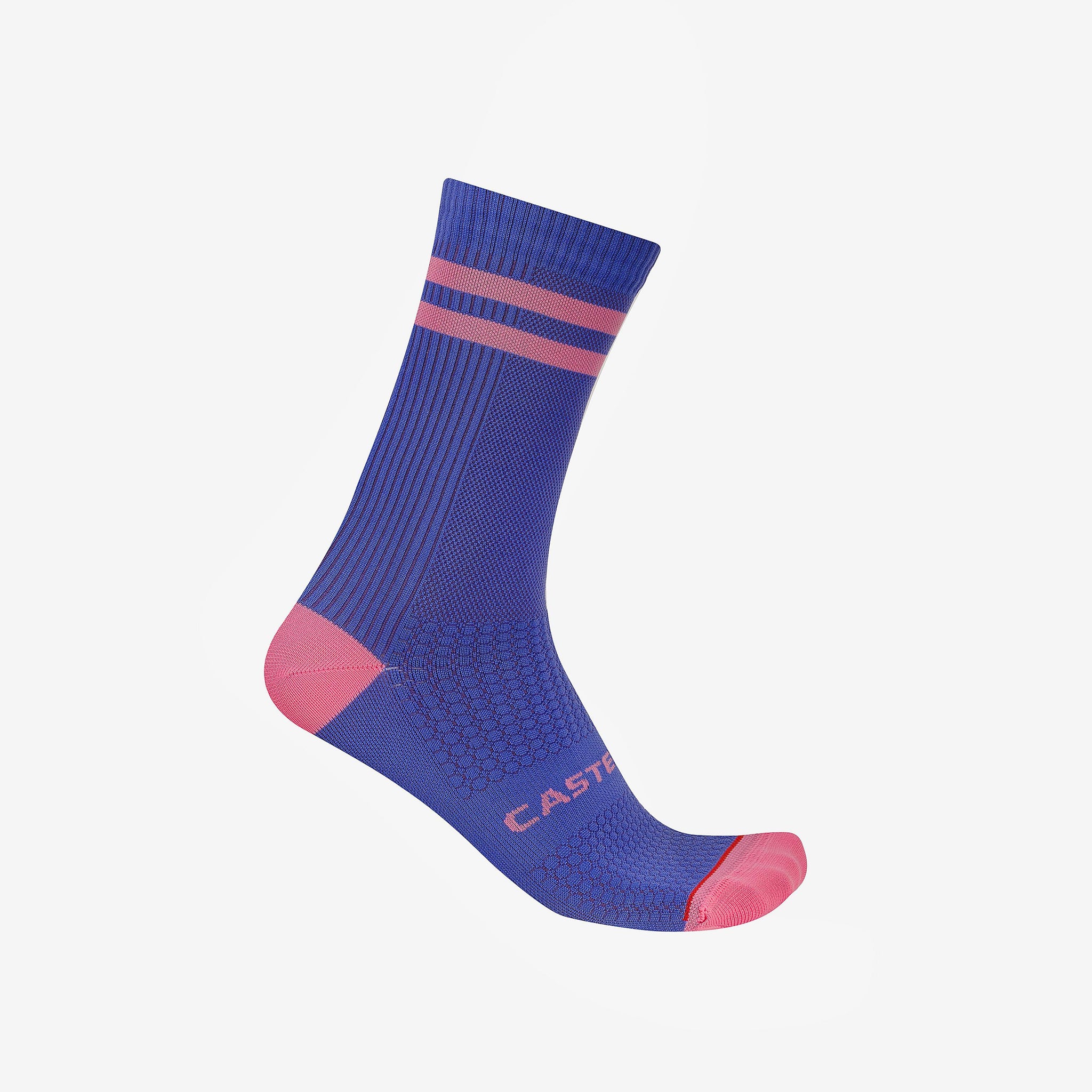 Castelli Originale 18 Sock – ultraviolet/rosa giro