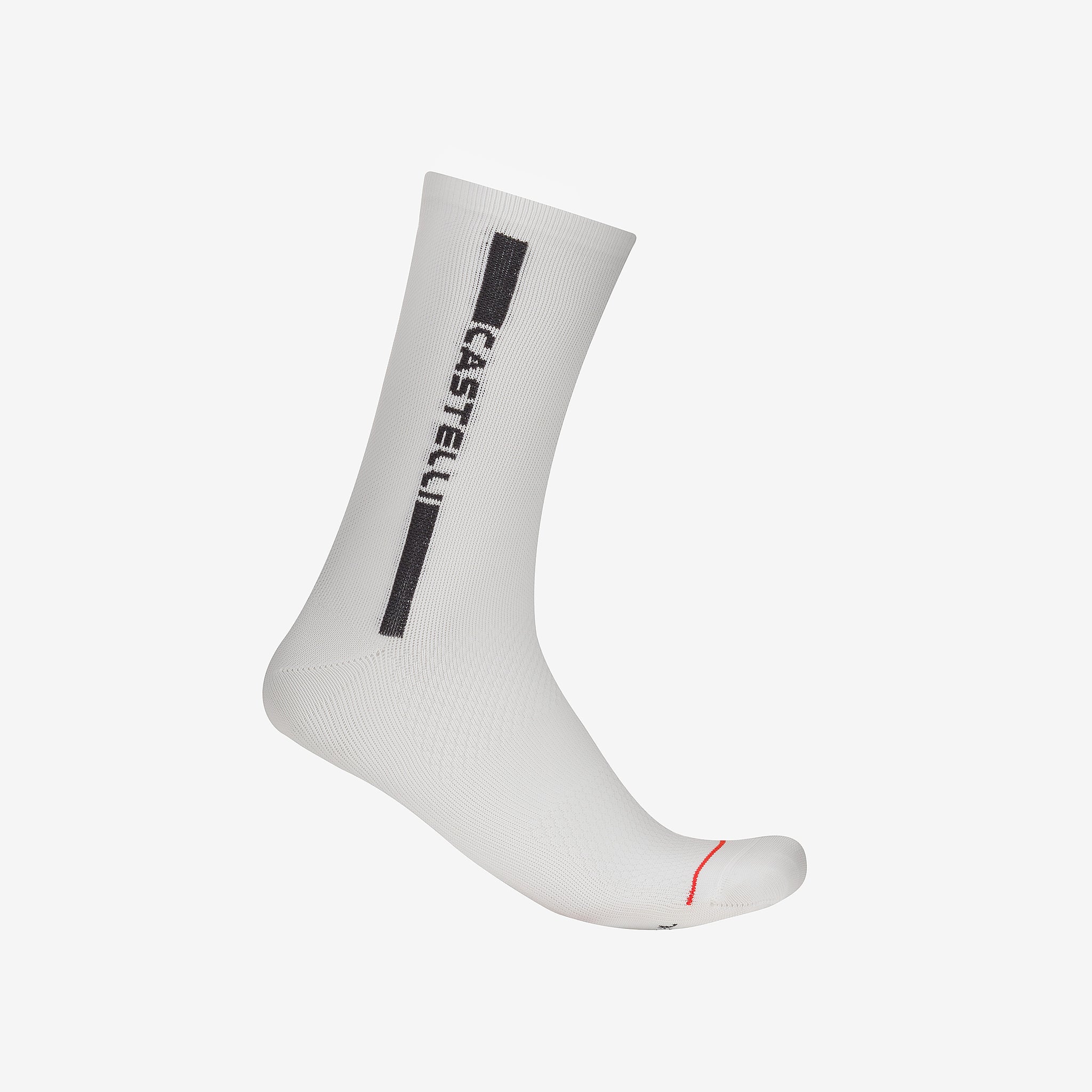Castelli Linea Logo 15 Sock – White/Black