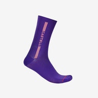 Castelli Linea Logo 15 Sock – ultraviolet/rosa giro