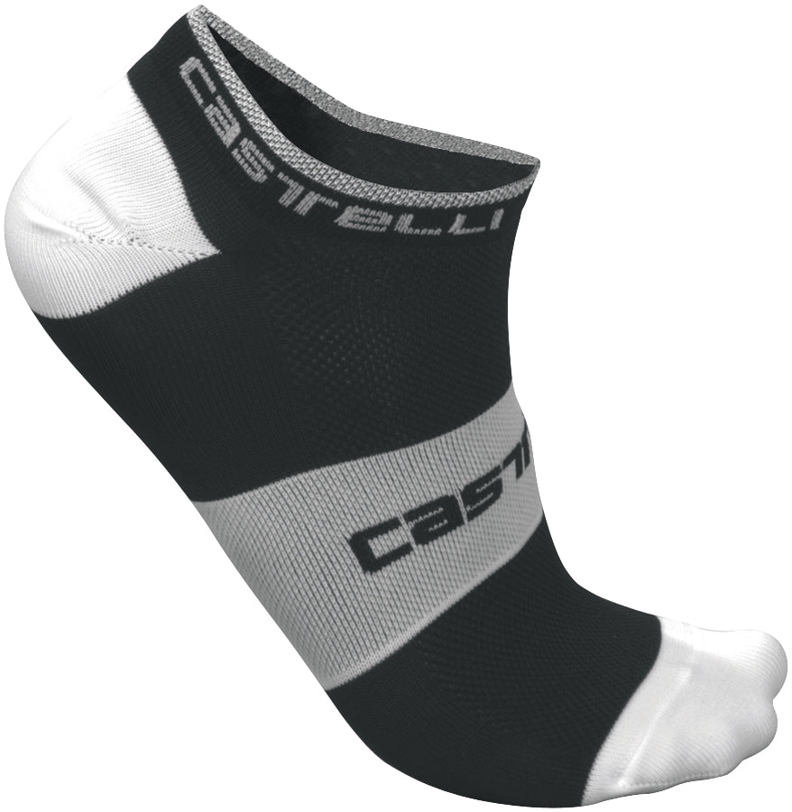 Castelli Lowboy Sock – black/white (010)